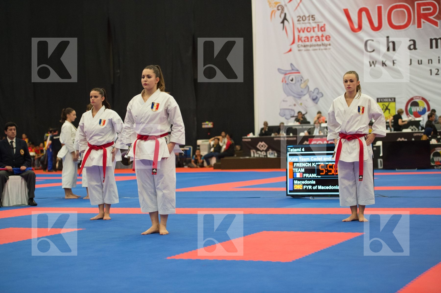 cadet female France Junior Kata team