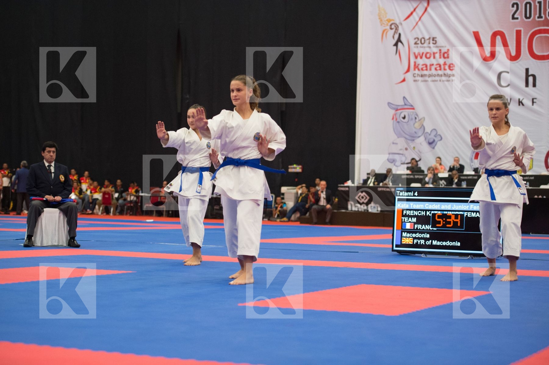 Arawaza cadet female Fyr Of Macedonia Junior Kata team