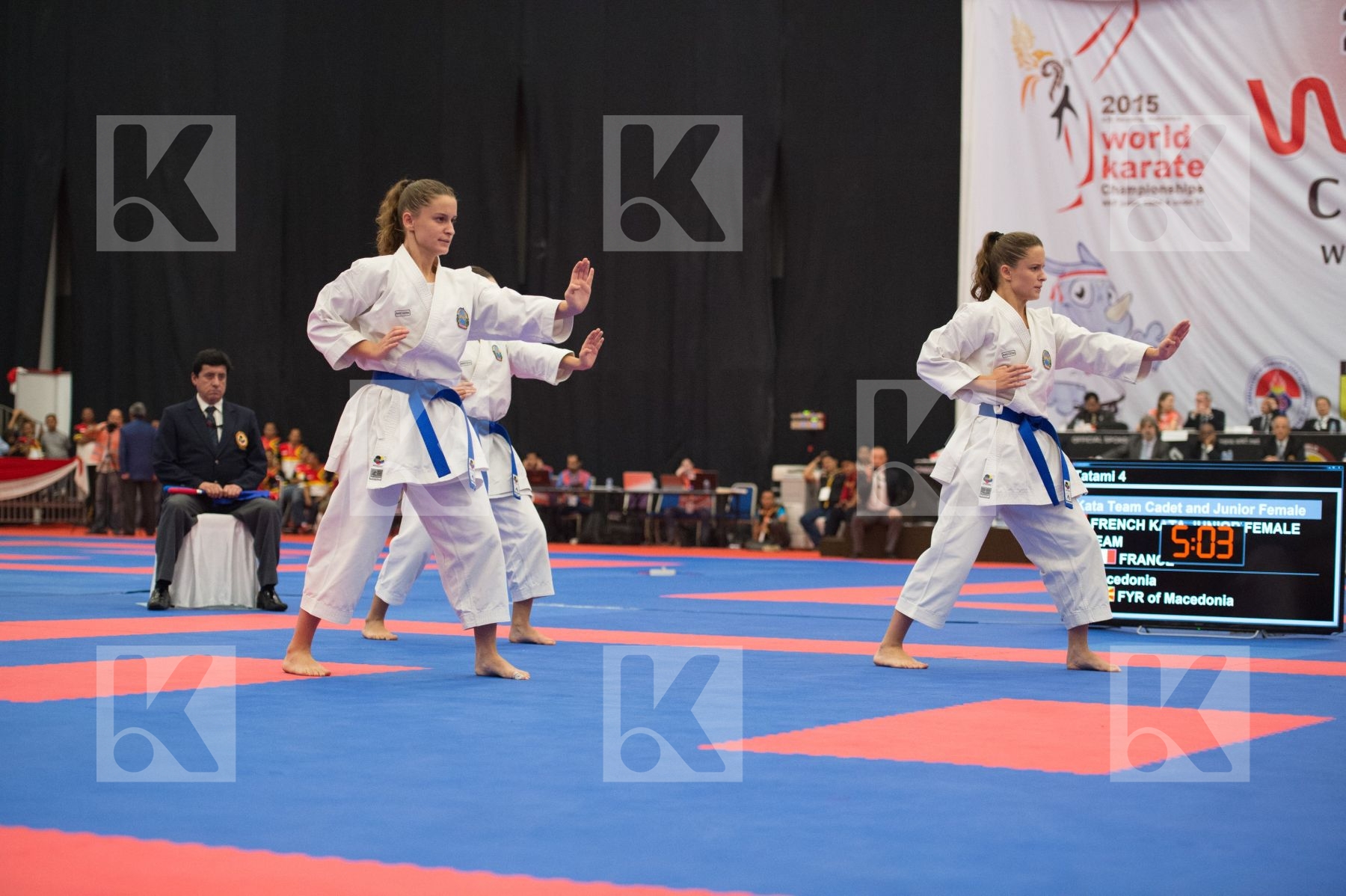 Arawaza cadet female Fyr Of Macedonia Junior Kata team
