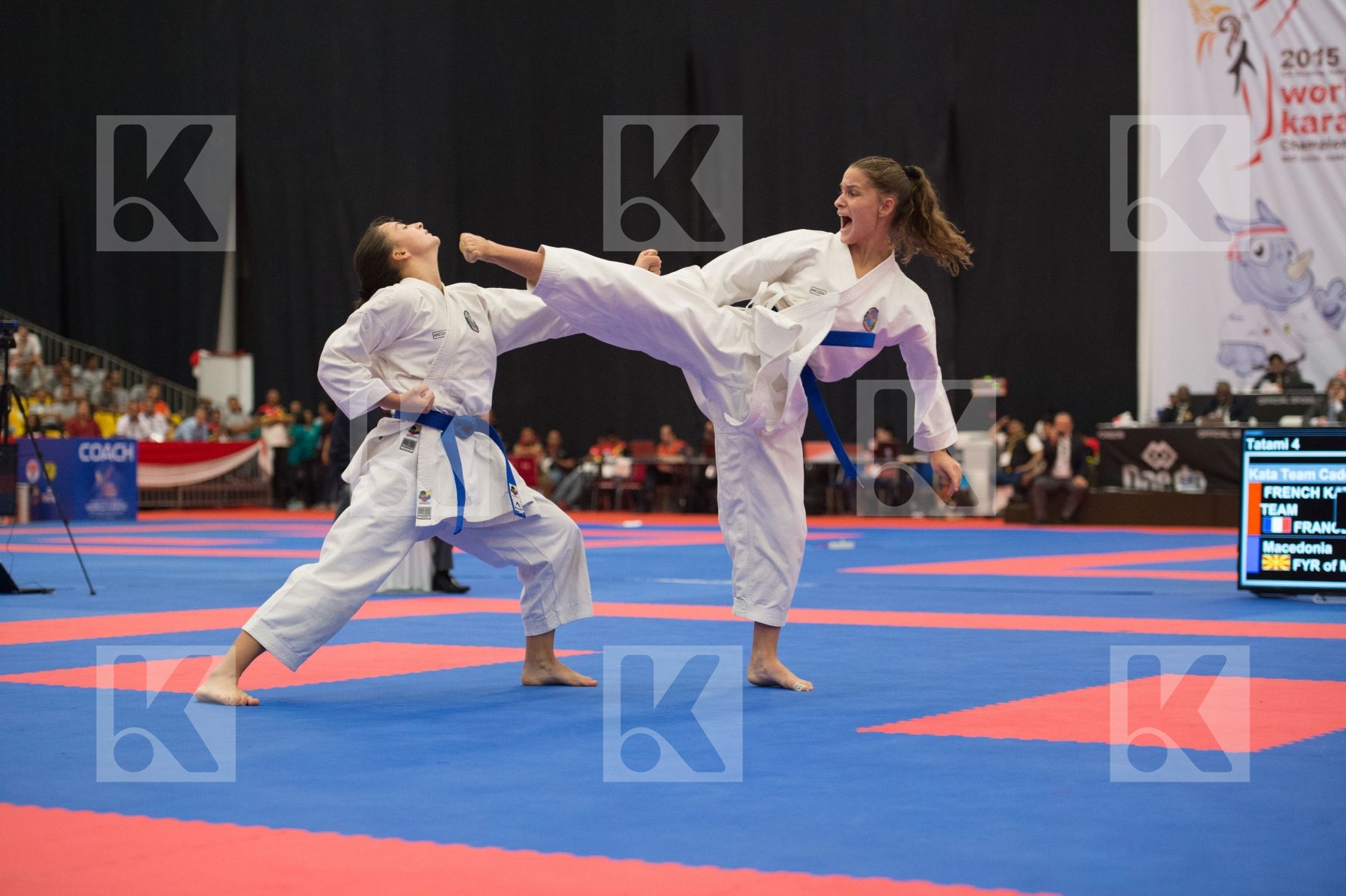 Arawaza cadet female Fyr Of Macedonia Junior Kata team