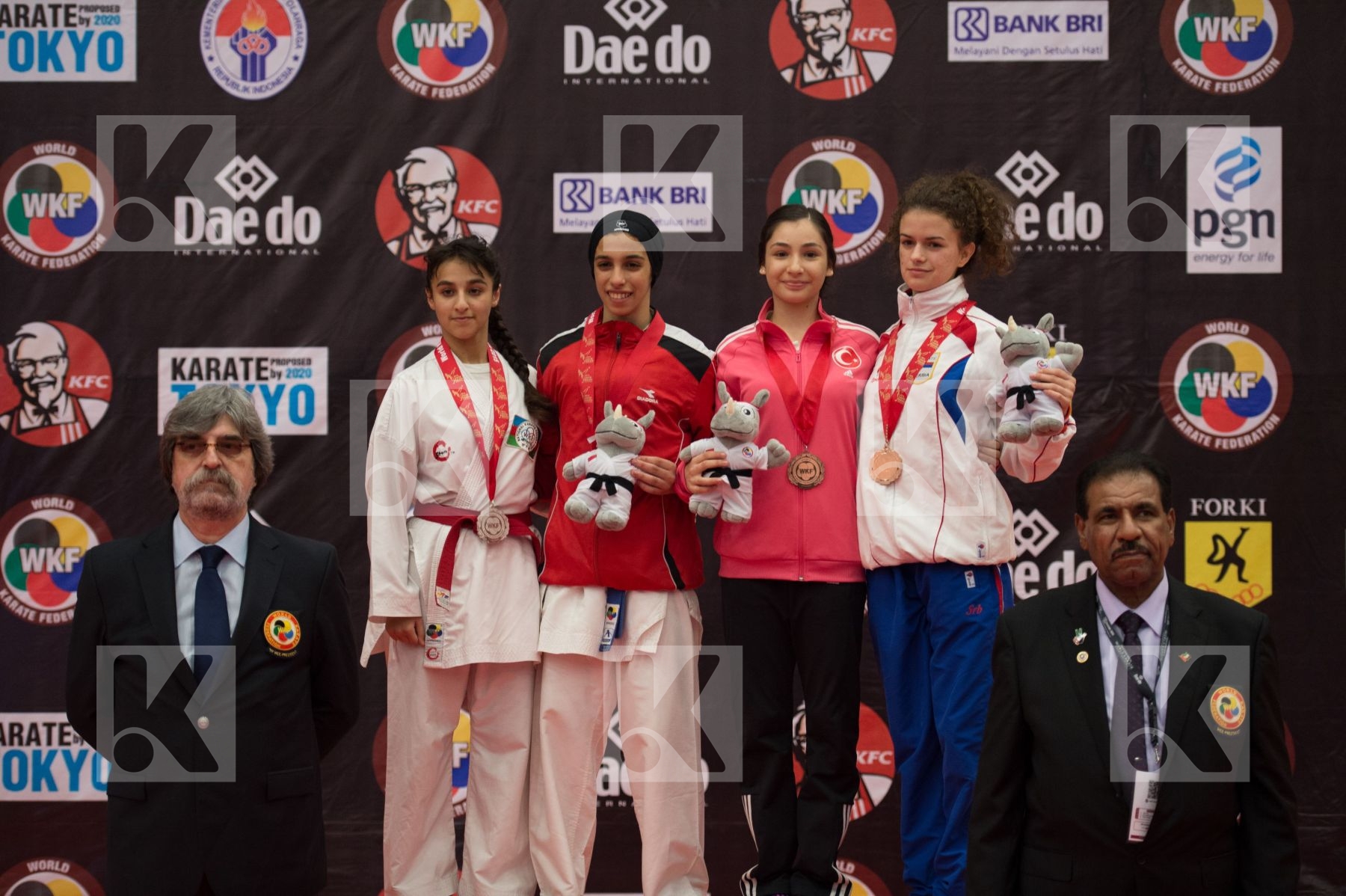 -47 kg Azerbaijan cadet Egypt Elshafi Salma kumite Serbia Stanim