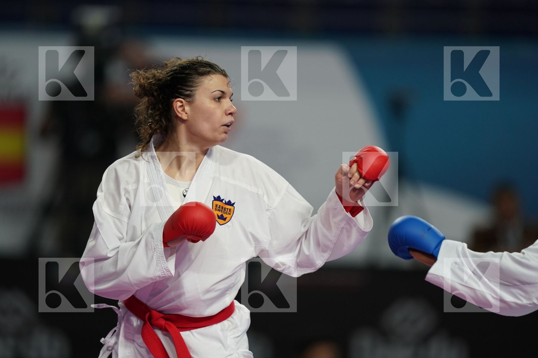 HANA ANTUNOVIC (SWEDEN) vs ANNE LAURE FLORENTIN (FRANCE) in Junior Kumite Male 68 + Kg - Bronze bout