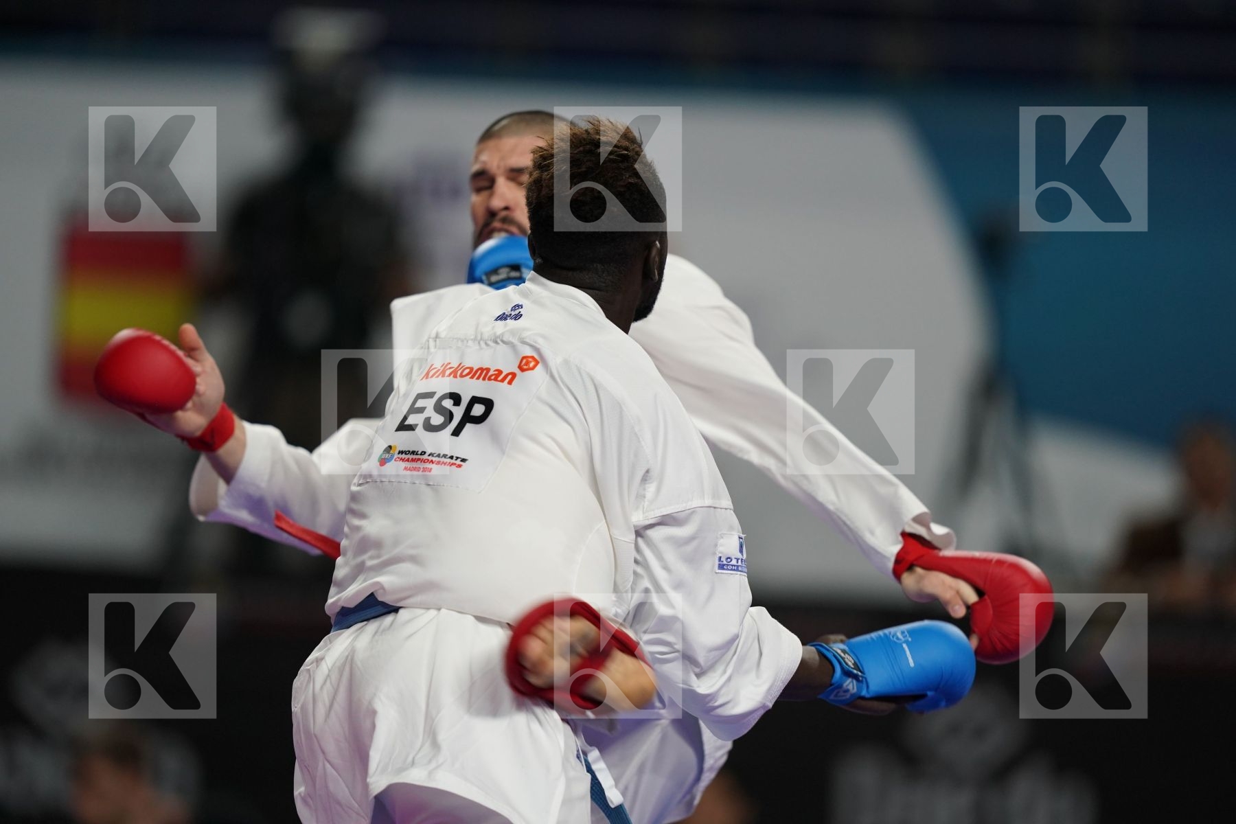 FILIPE REIS (PORTUGAL) vs BABACAR SECK SAKHO (SPAIN) in Senior Kumite 84+ Kg - Bronze bout
