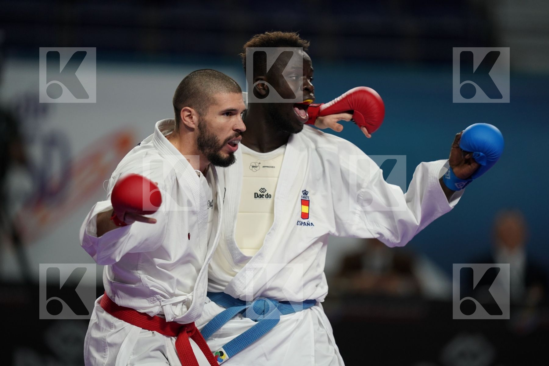 FILIPE REIS (PORTUGAL) vs BABACAR SECK SAKHO (SPAIN) in Senior Kumite 84+ Kg - Bronze bout