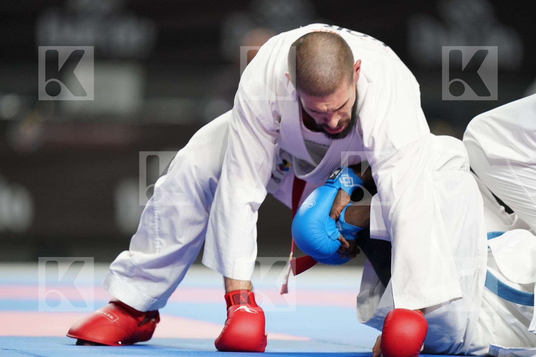 FILIPE REIS (PORTUGAL) vs BABACAR SECK SAKHO (SPAIN) in Senior Kumite 84+ Kg - Bronze bout