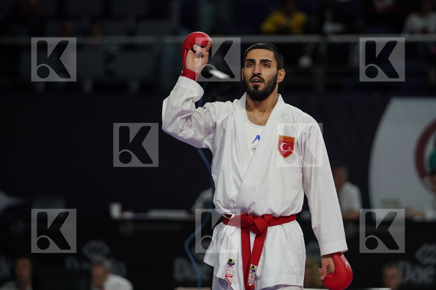 ALPARSLAN YAMANOGLU (TURKEY) vs ALEXANDER PSHENITSYN (RUSSIAN FEDERATION) in Senior Kumite 84+ Kg - Bronze bout