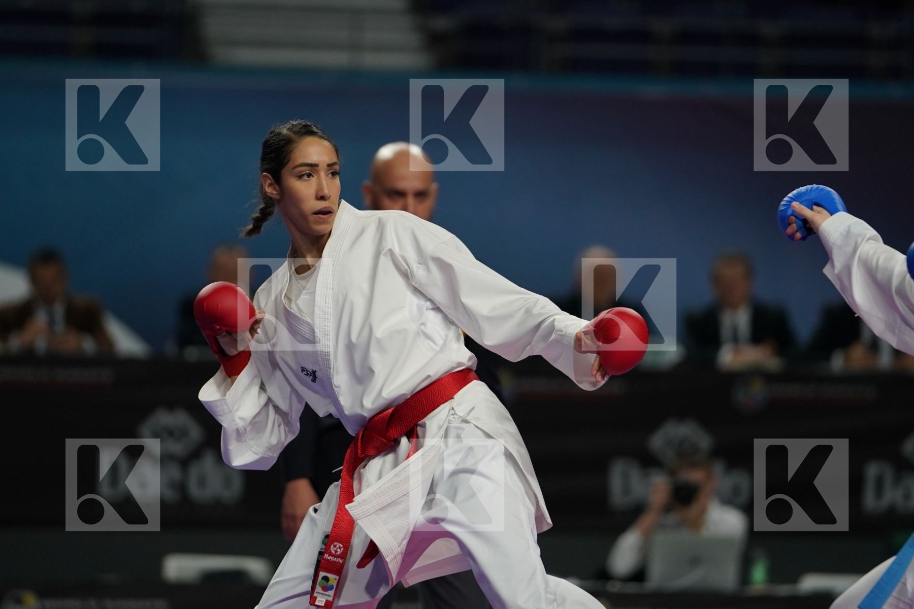 LAMYA MATOUB (ALGERIA) vs MARYIA ALIAKSEYEVA (BELARUS) in Senior Kumite Ð 68 Kg - Bronze bout