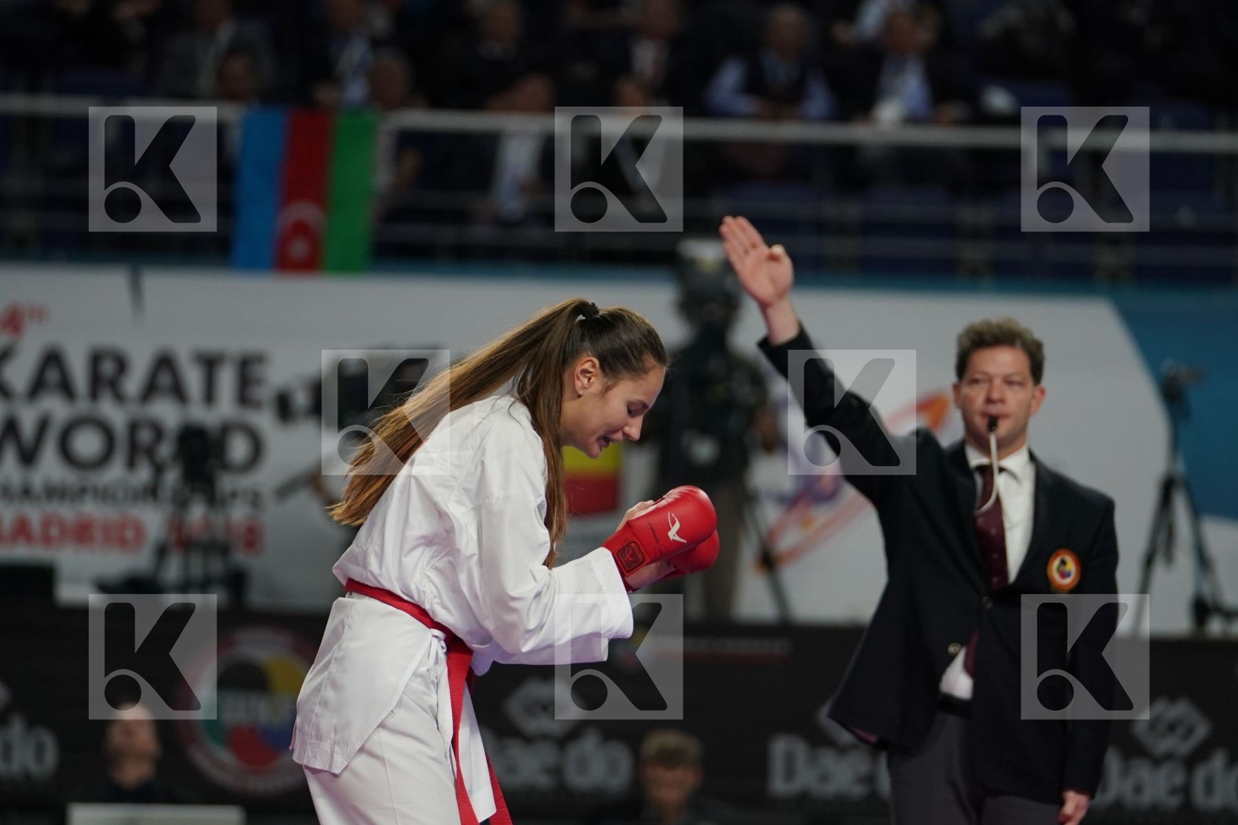 MIROSLAVA KOPUNOVA (SLOVAKIA) vs HALYNA MELNYK (UKRAINE) in Senior Kumite Ð 68 Kg - Bronze bout