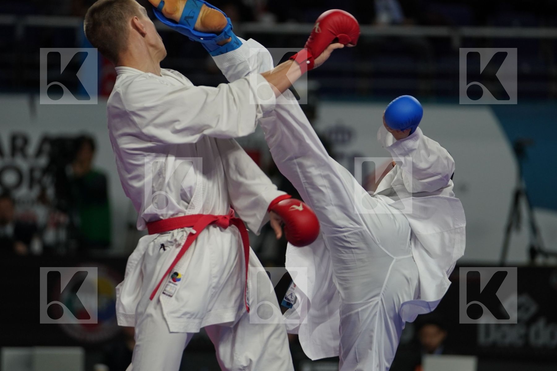 ANTON ISAKAU (BELARUS) vs UGUR AKTAS (TURKEY) in Senior Kumite Ð 84 Kg - Bronze bout