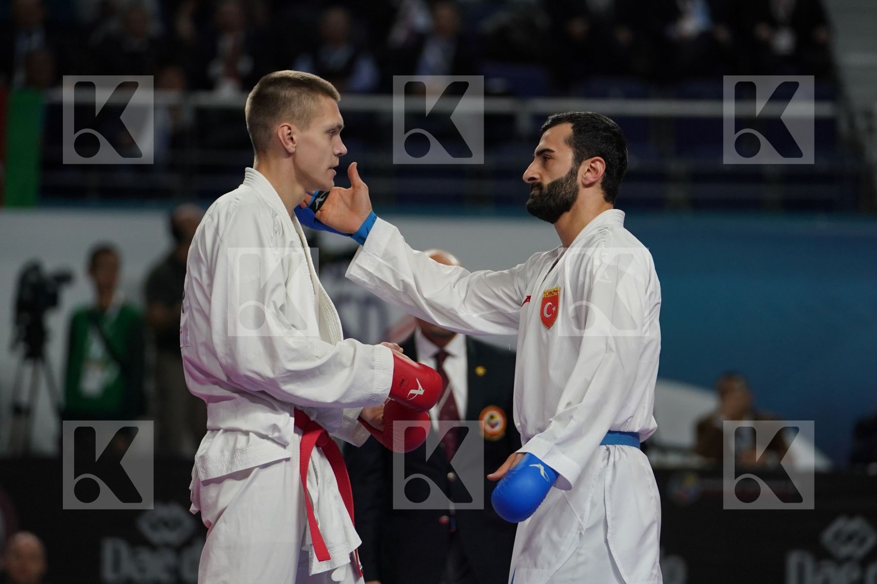 ANTON ISAKAU (BELARUS) vs UGUR AKTAS (TURKEY) in Senior Kumite Ð 84 Kg - Bronze bout