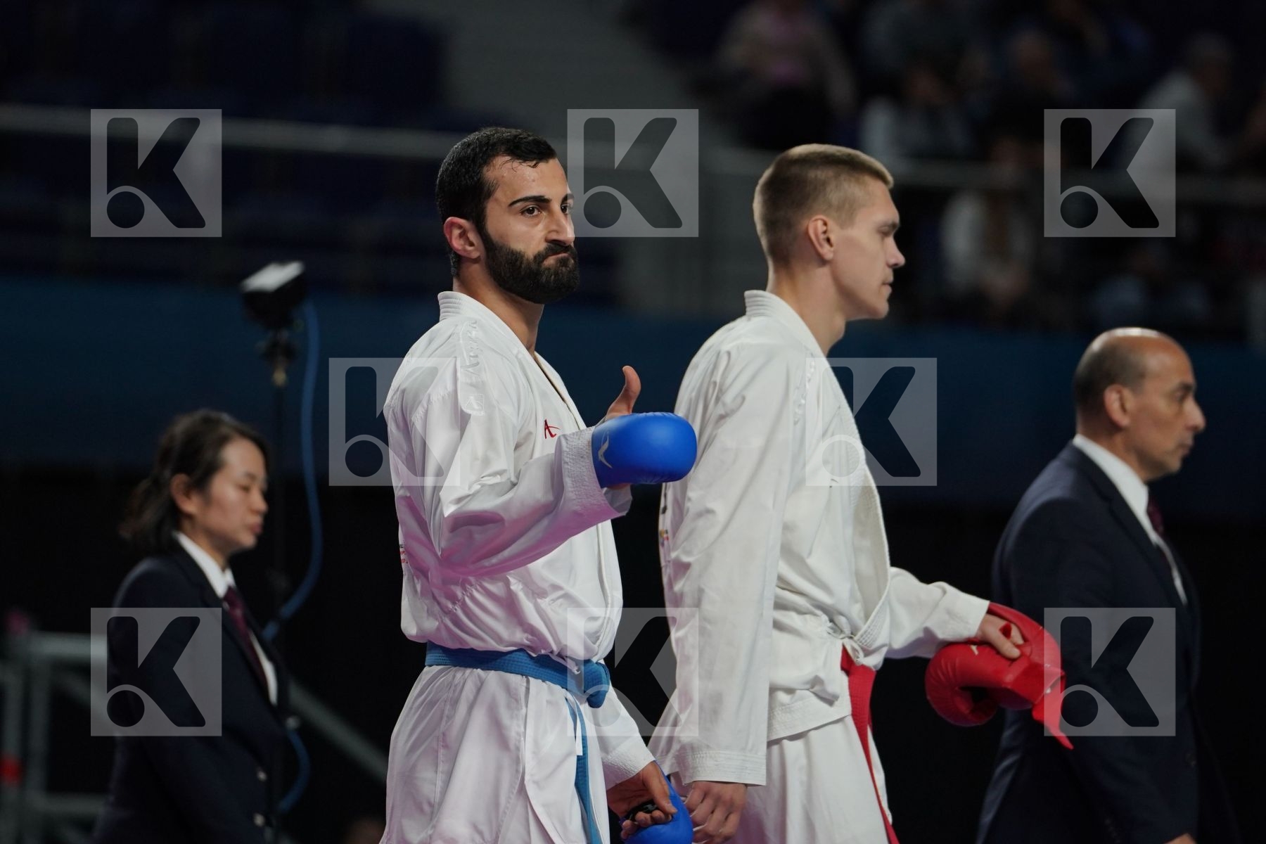 ANTON ISAKAU (BELARUS) vs UGUR AKTAS (TURKEY) in Senior Kumite Ð 84 Kg - Bronze bout