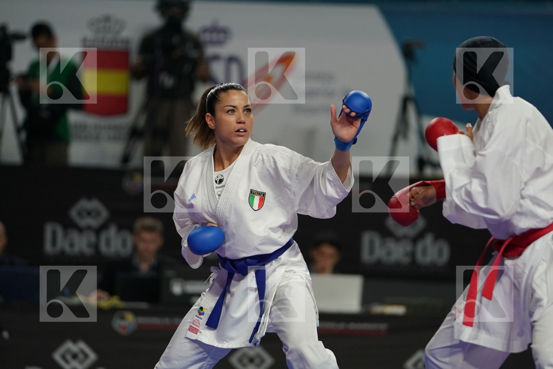 BTISSAM SADINI (MOROCCO) vs LAURA PASQUA (ITALY) in Senior Kumite Ð 61 Kg - Bronze bout