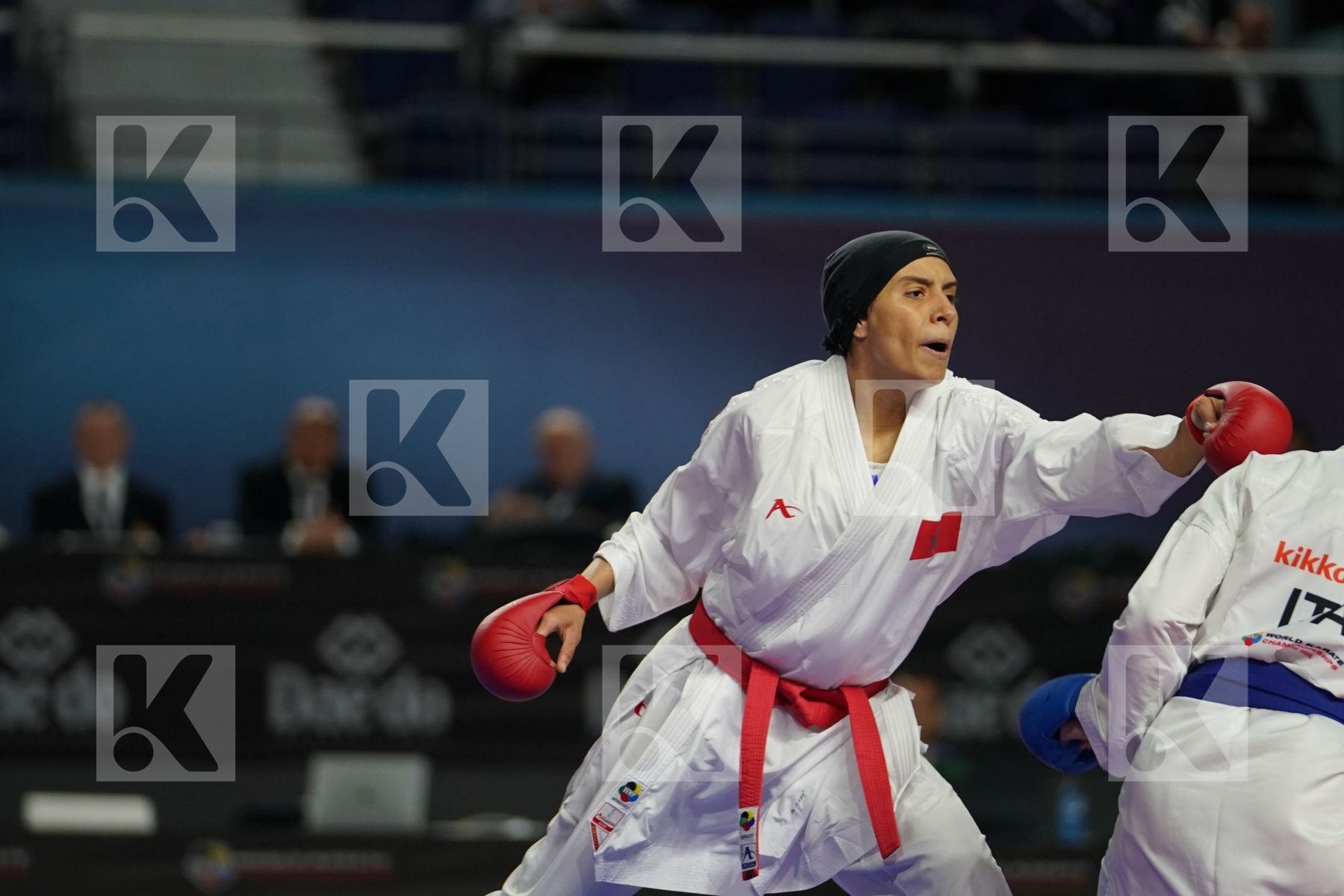BTISSAM SADINI (MOROCCO) vs LAURA PASQUA (ITALY) in Senior Kumite Ð 61 Kg - Bronze bout