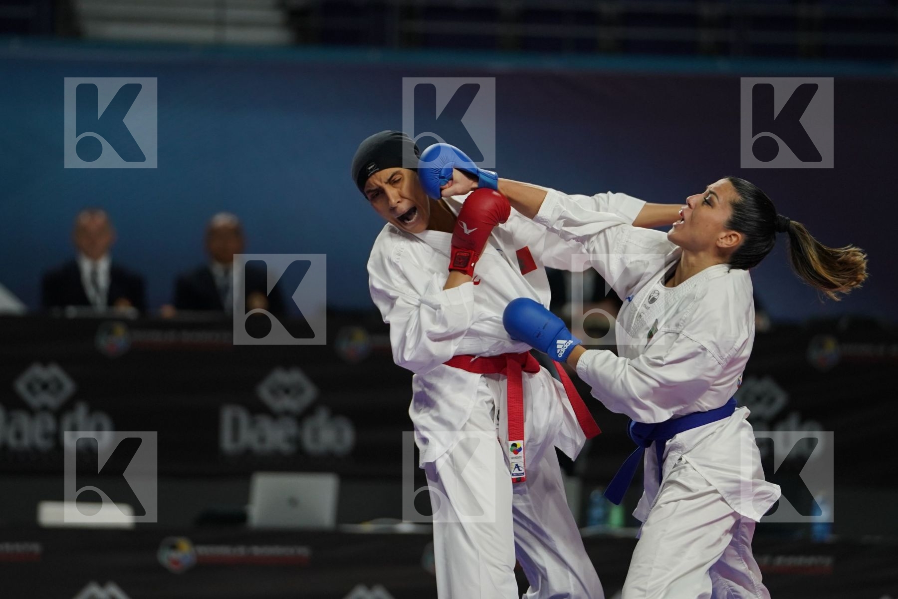 BTISSAM SADINI (MOROCCO) vs LAURA PASQUA (ITALY) in Senior Kumite Ð 61 Kg - Bronze bout