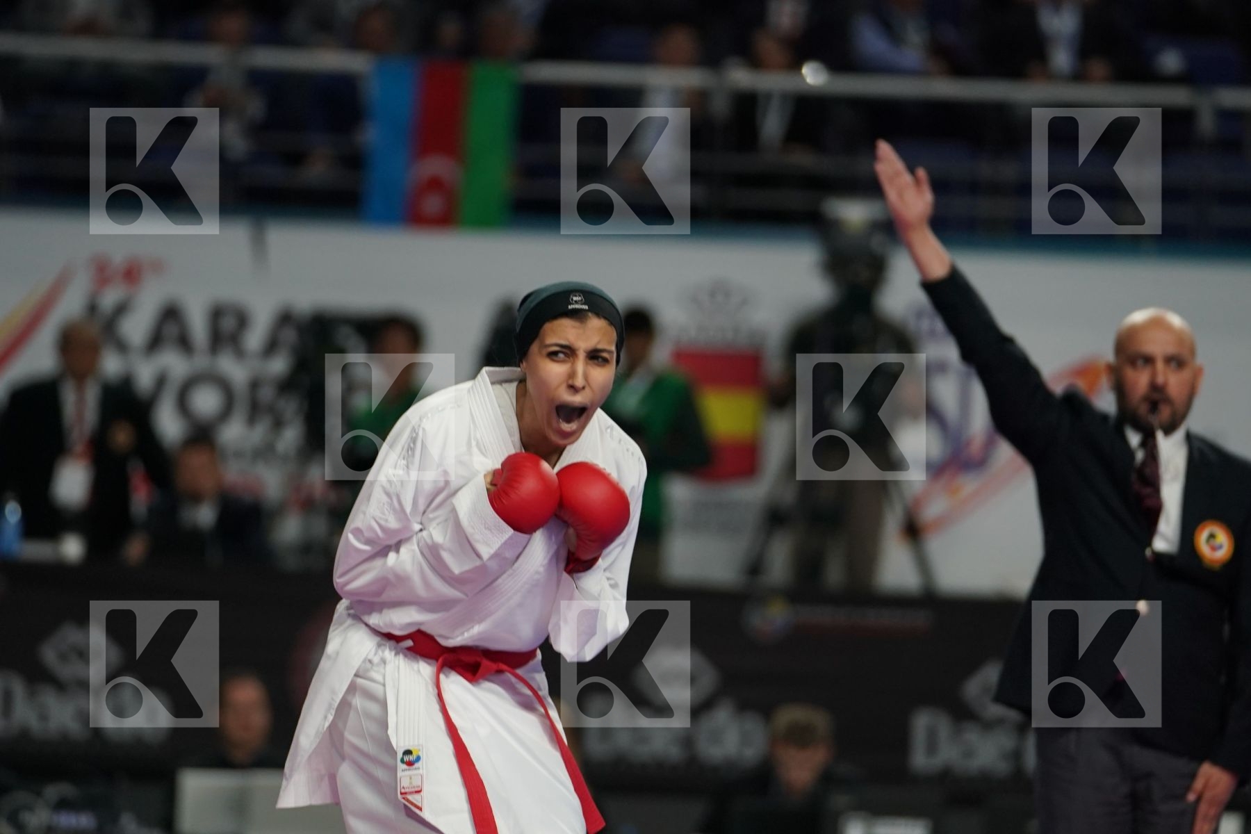 GIANA LOTFY (EGYPT) vs MERVE COBAN (TURKEY) in Senior Kumite Ð 61 Kg - Bronze bout