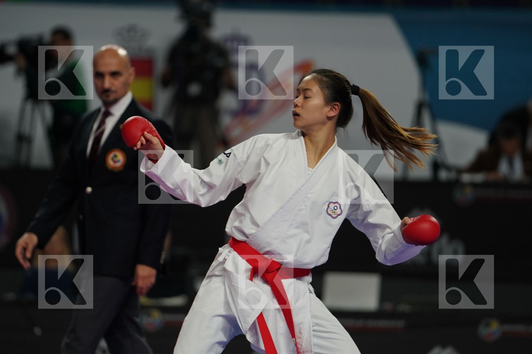 TZU-YUN WEN (CHINESE TAIPEI) vs VALERIIA ALEKHINA (RUSSIAN FEDERATION) in Senior Kumite -55 Kg - Bronze bout