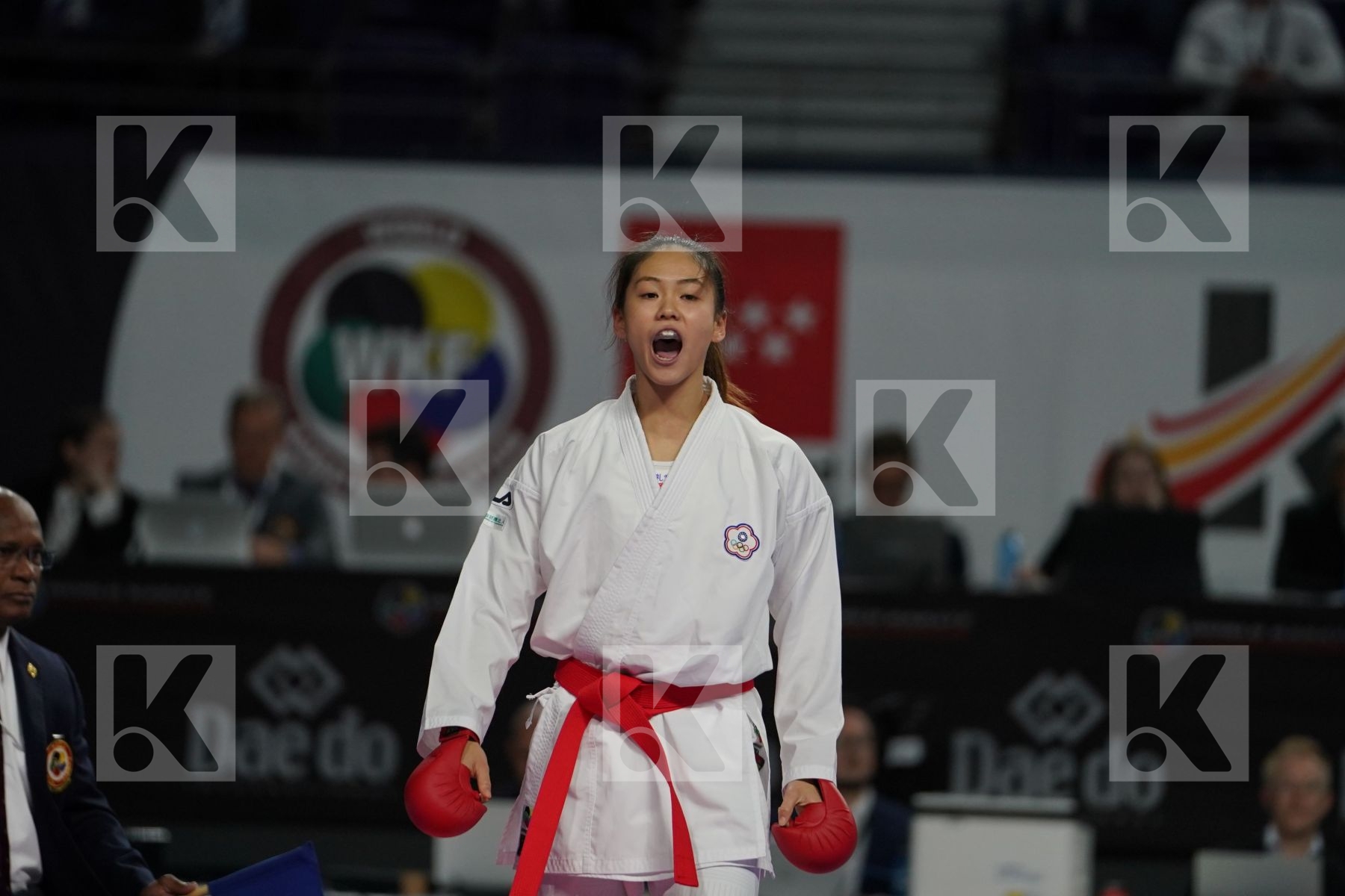 TZU-YUN WEN (CHINESE TAIPEI) vs VALERIIA ALEKHINA (RUSSIAN FEDERATION) in Senior Kumite -55 Kg - Bronze bout