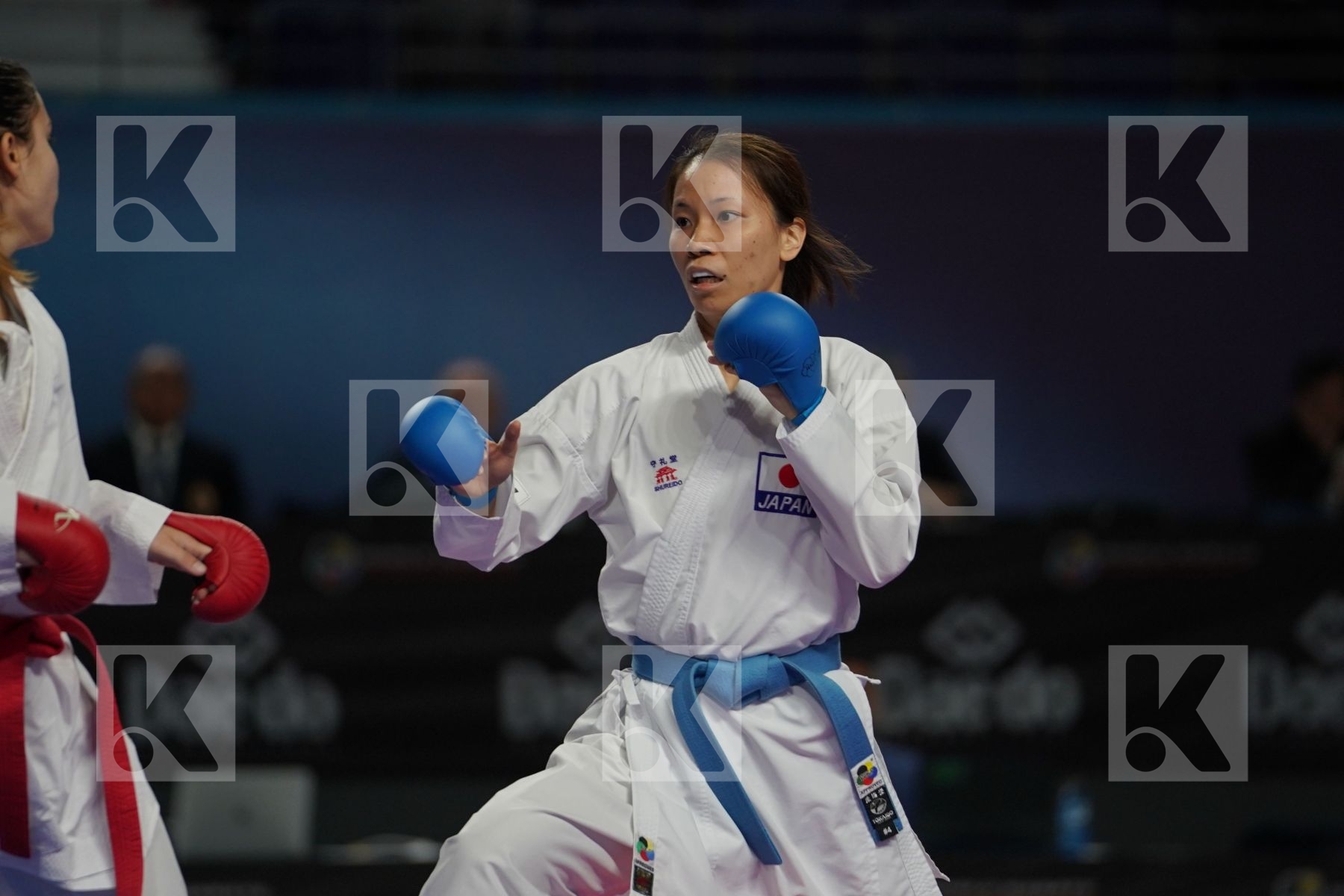 IVET GORANOVA (BULGARIA) vs SARA YAMADA (JAPAN) in Senior Kumite -55 Kg - Bronze bout