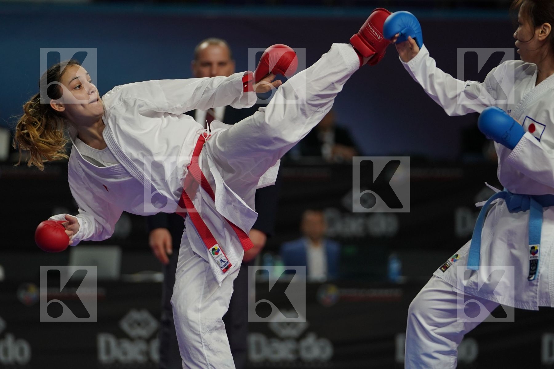 IVET GORANOVA (BULGARIA) vs SARA YAMADA (JAPAN) in Senior Kumite -55 Kg - Bronze bout