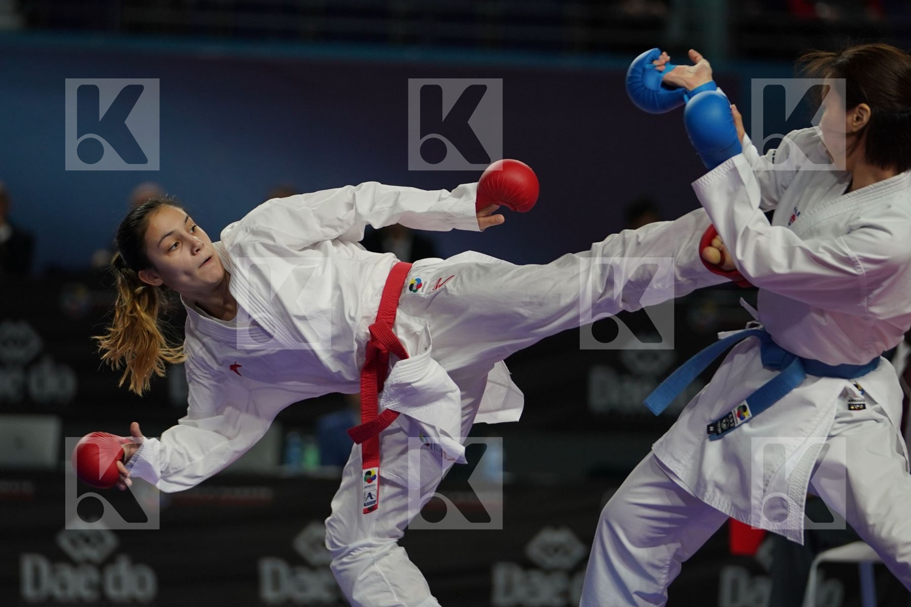 IVET GORANOVA (BULGARIA) vs SARA YAMADA (JAPAN) in Senior Kumite -55 Kg - Bronze bout