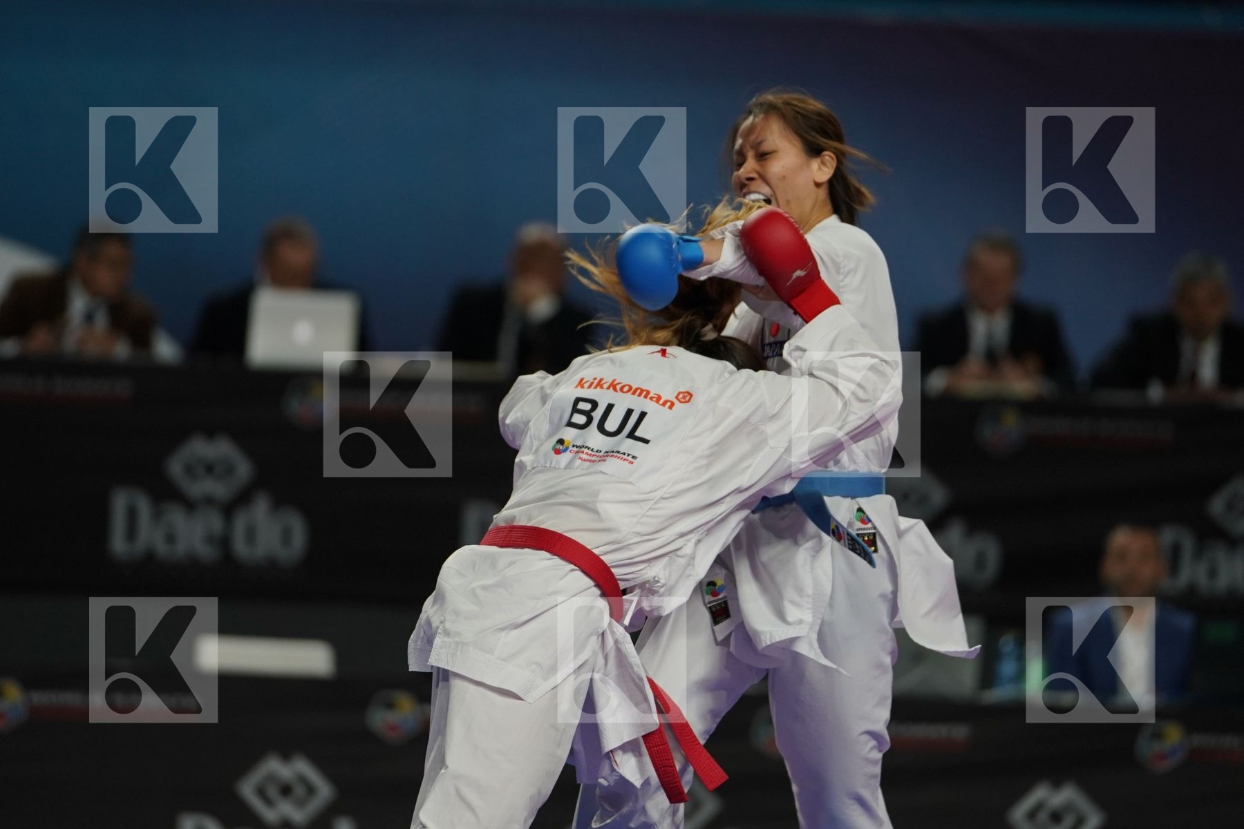 IVET GORANOVA (BULGARIA) vs SARA YAMADA (JAPAN) in Senior Kumite -55 Kg - Bronze bout
