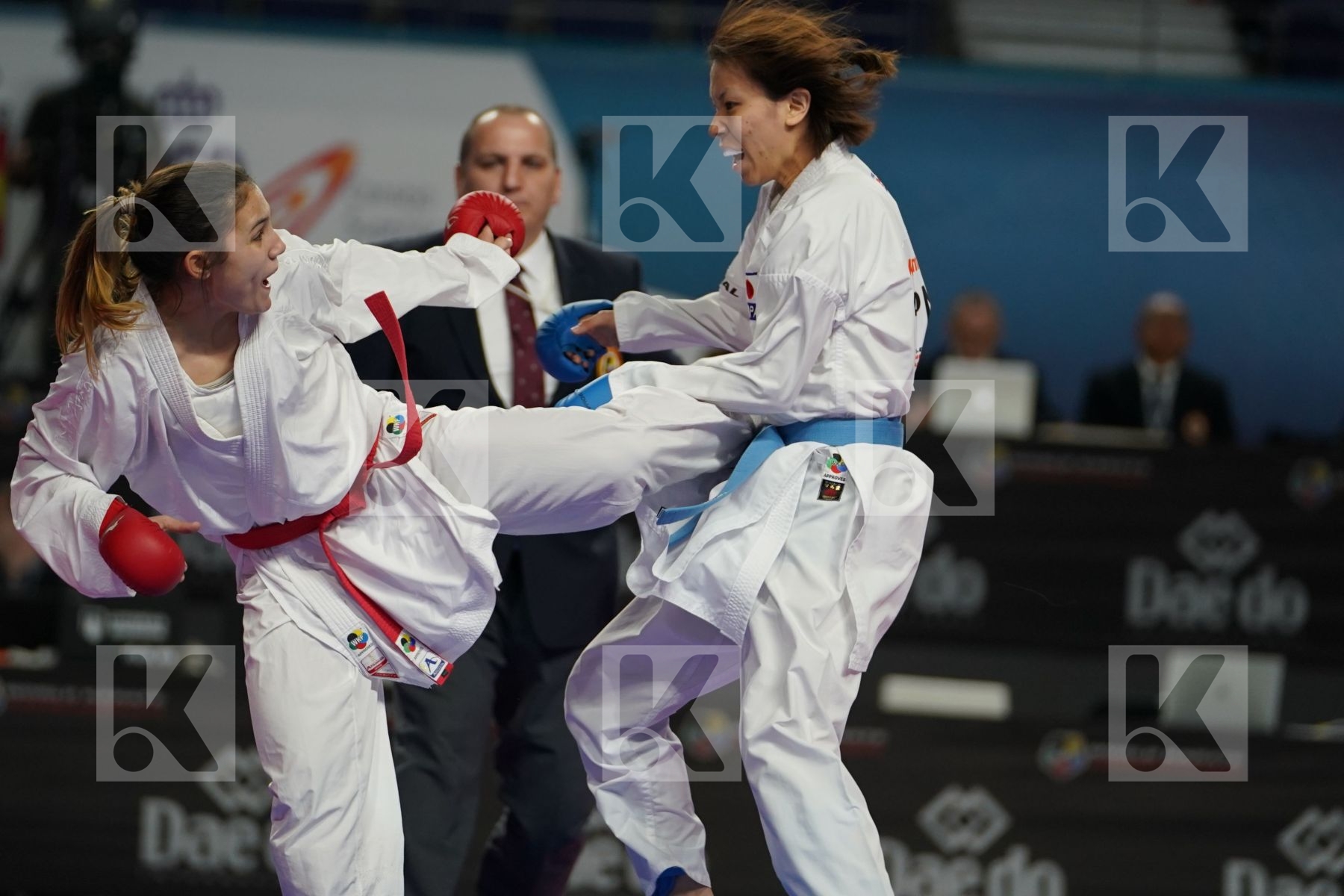 IVET GORANOVA (BULGARIA) vs SARA YAMADA (JAPAN) in Senior Kumite -55 Kg - Bronze bout