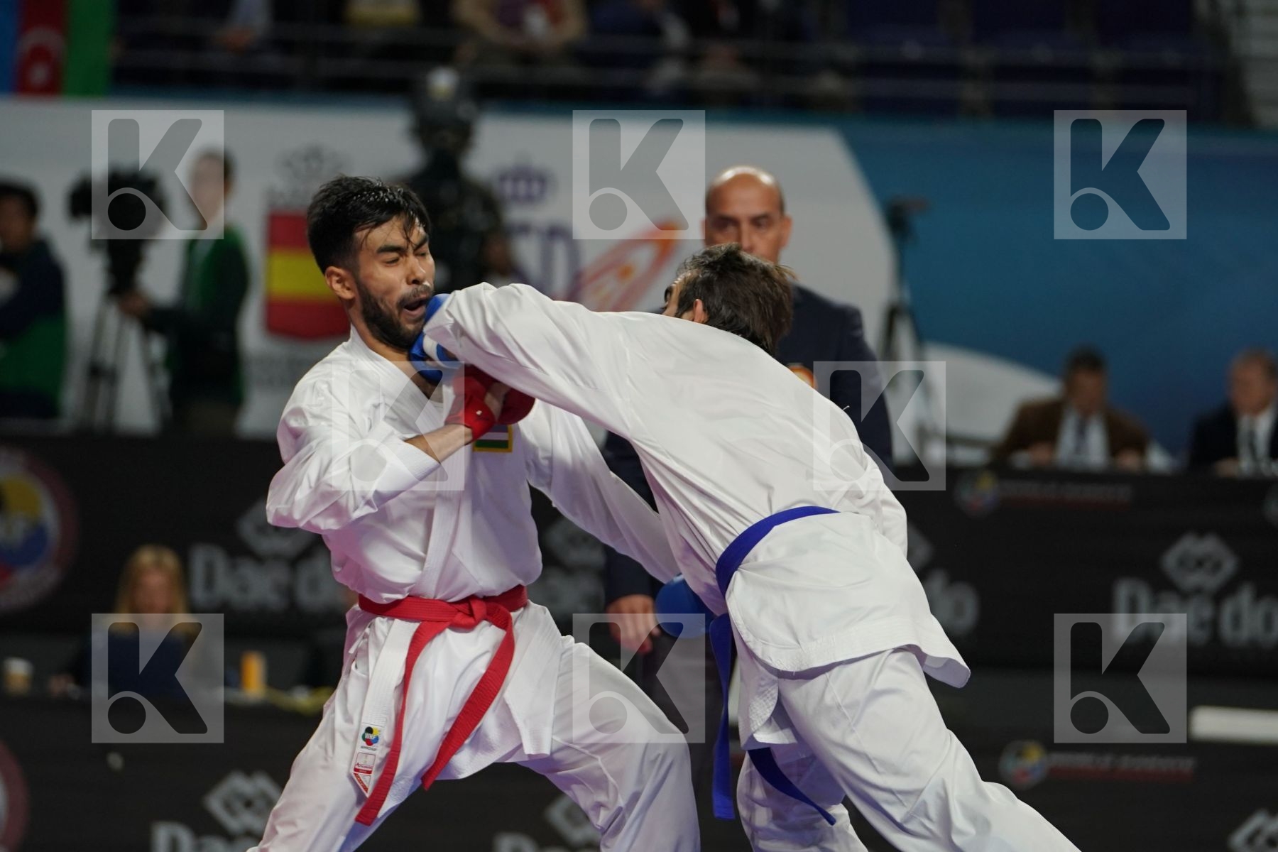 DASTONBEK OTABOLAEV (UZBEKISTAN) vs RAFAEL AGHAYEV (AZERBAIJAN) in Senior Kumite Ð 75 Kg - Bronze bout