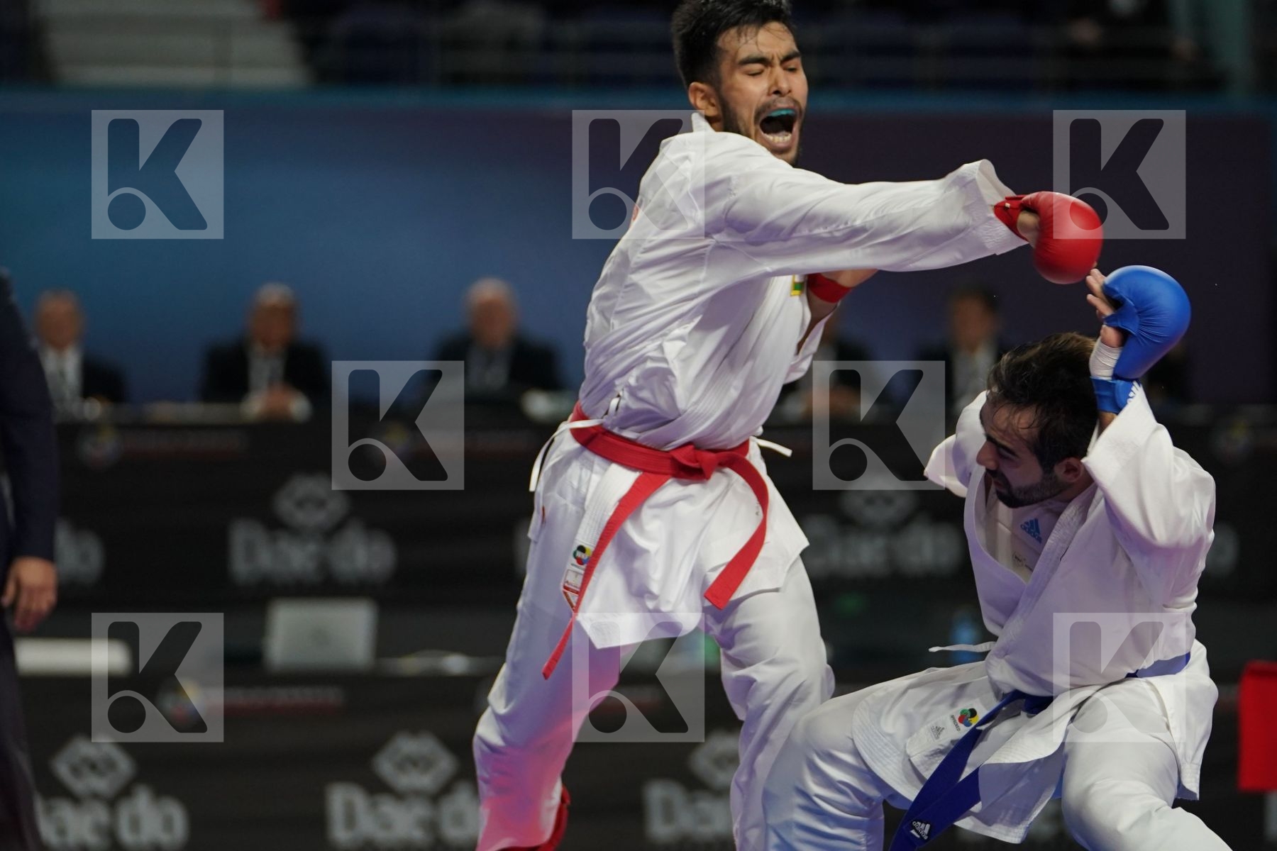 DASTONBEK OTABOLAEV (UZBEKISTAN) vs RAFAEL AGHAYEV (AZERBAIJAN) in Senior Kumite Ð 75 Kg - Bronze bout
