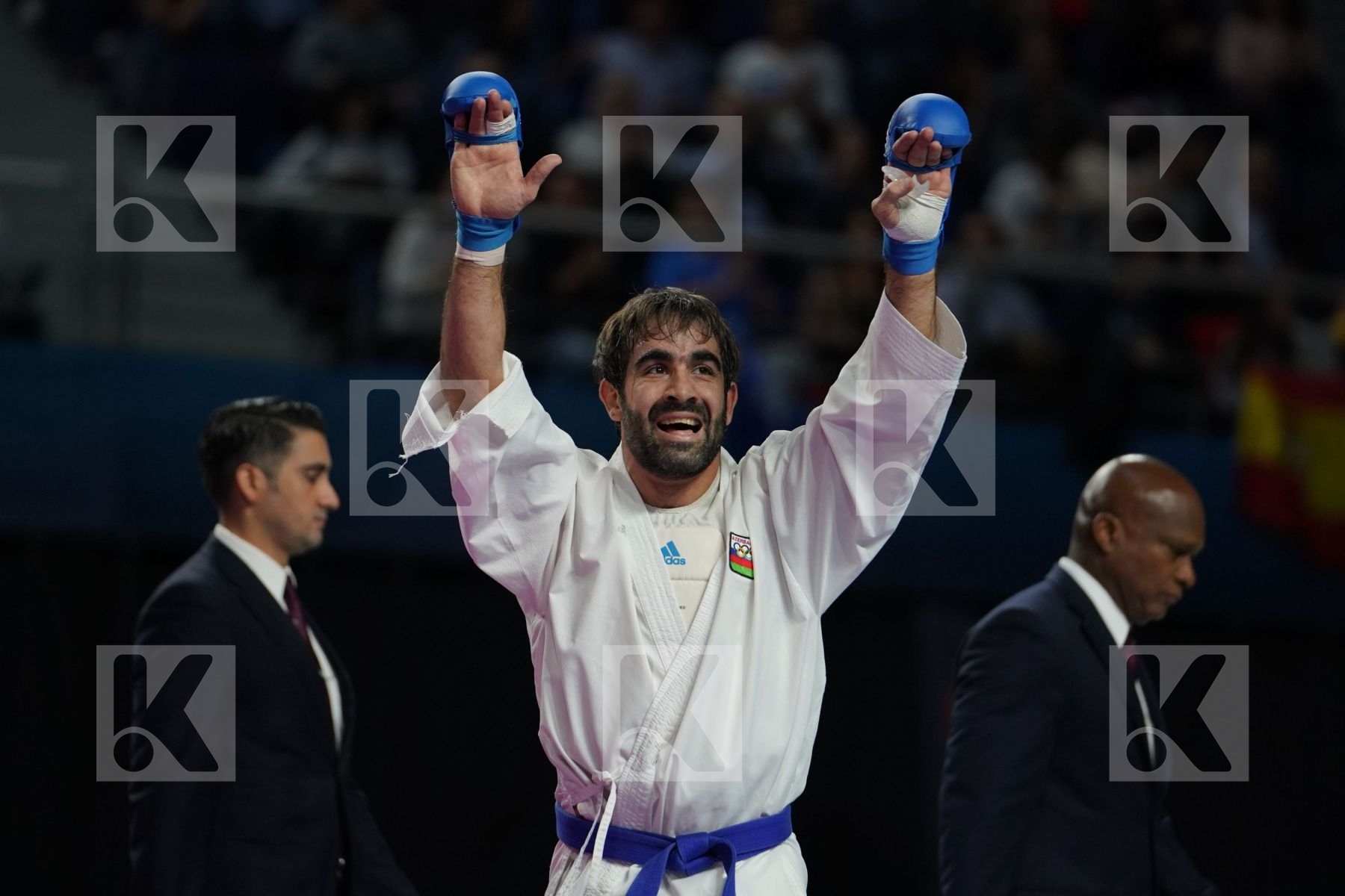 DASTONBEK OTABOLAEV (UZBEKISTAN) vs RAFAEL AGHAYEV (AZERBAIJAN) in Senior Kumite Ð 75 Kg - Bronze bout