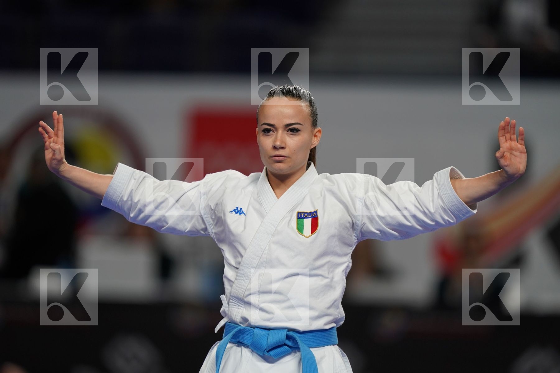 ALEXANDRA FERACCI (FRANCE) vs VIVIANA BOTTARO (ITALY) in Senior Female Kata - Bronze bout