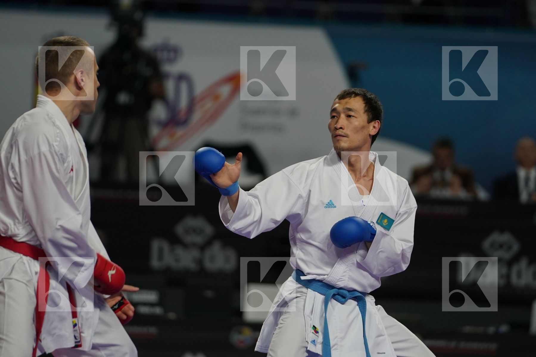 KALVIS KALNINS (LATVIA) vs DARKHAN ASSADILOV (KAZAKHSTAN) in Senior Kumite -60 Kg - Bronze bout