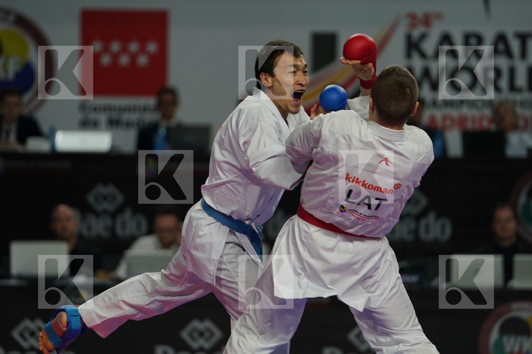 KALVIS KALNINS (LATVIA) vs DARKHAN ASSADILOV (KAZAKHSTAN) in Senior Kumite -60 Kg - Bronze bout