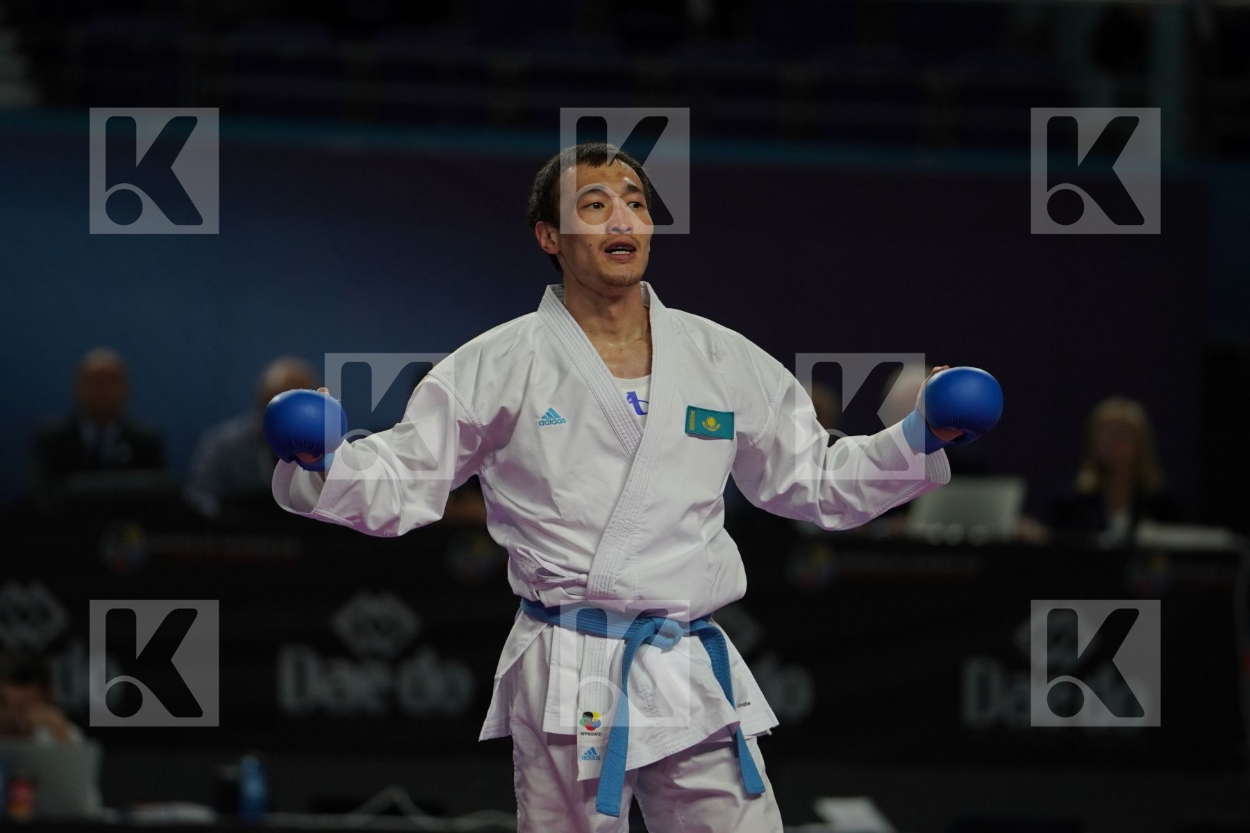 KALVIS KALNINS (LATVIA) vs DARKHAN ASSADILOV (KAZAKHSTAN) in Senior Kumite -60 Kg - Bronze bout