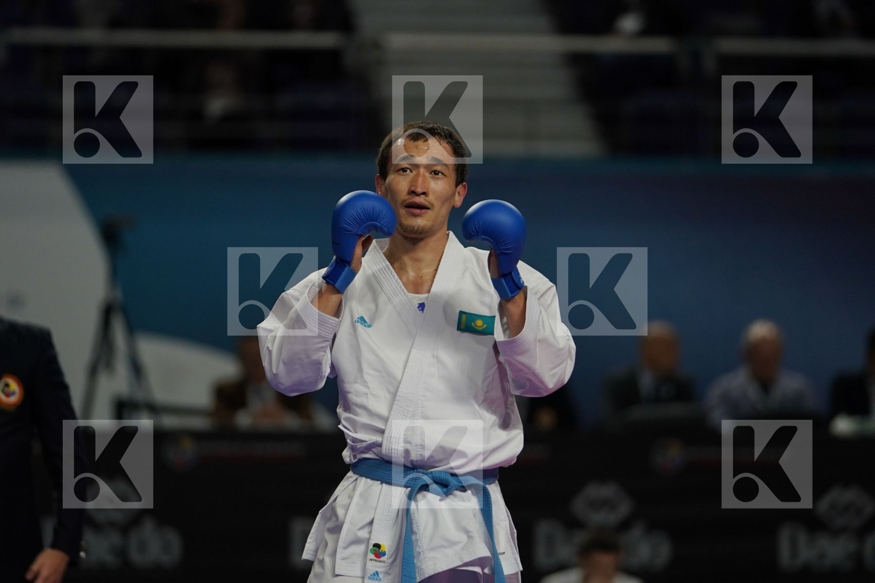 KALVIS KALNINS (LATVIA) vs DARKHAN ASSADILOV (KAZAKHSTAN) in Senior Kumite -60 Kg - Bronze bout
