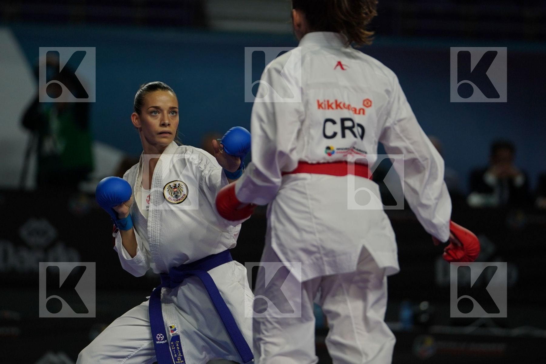 JELENA PEHAR (CROATIA) vs BETTINA PLANK (AUSTRIA) in Senior Kumite -50 Kg - Bronze bout