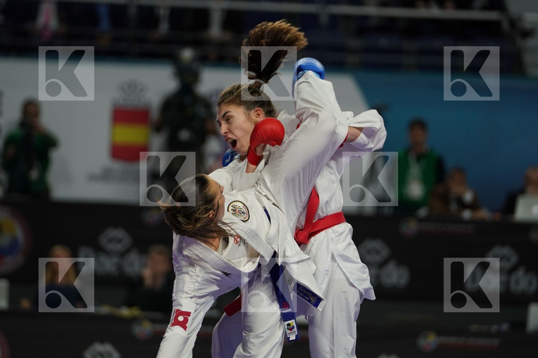 JELENA PEHAR (CROATIA) vs BETTINA PLANK (AUSTRIA) in Senior Kumite -50 Kg - Bronze bout