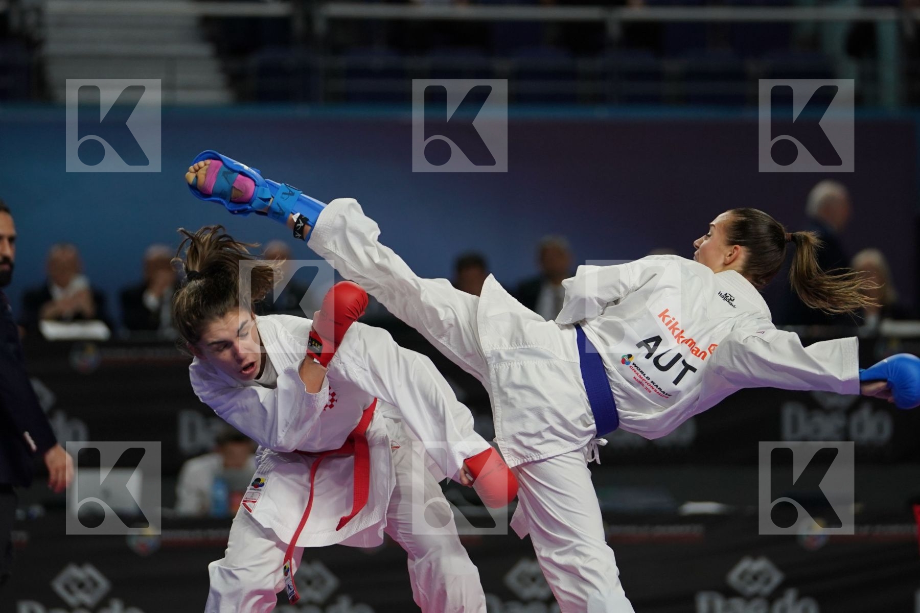 JELENA PEHAR (CROATIA) vs BETTINA PLANK (AUSTRIA) in Senior Kumite -50 Kg - Bronze bout