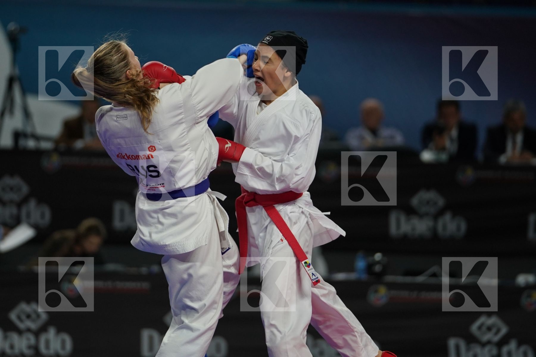 SARA BAHMANYAR (ISLAMIC REPUBLIC OF IRAN) vs TATIANA RYBALCHENKO (RUSSIAN FEDERATION) in Senior Kumite -50 Kg - Bronze bout