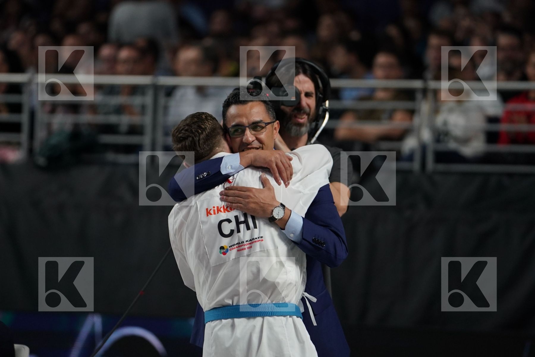 ABDEL RAHMAN ALMASATFA (JORDAN) vs CAMILO VELOZO (CHILE) in Senior Kumite -67 Kg - Bronze bout