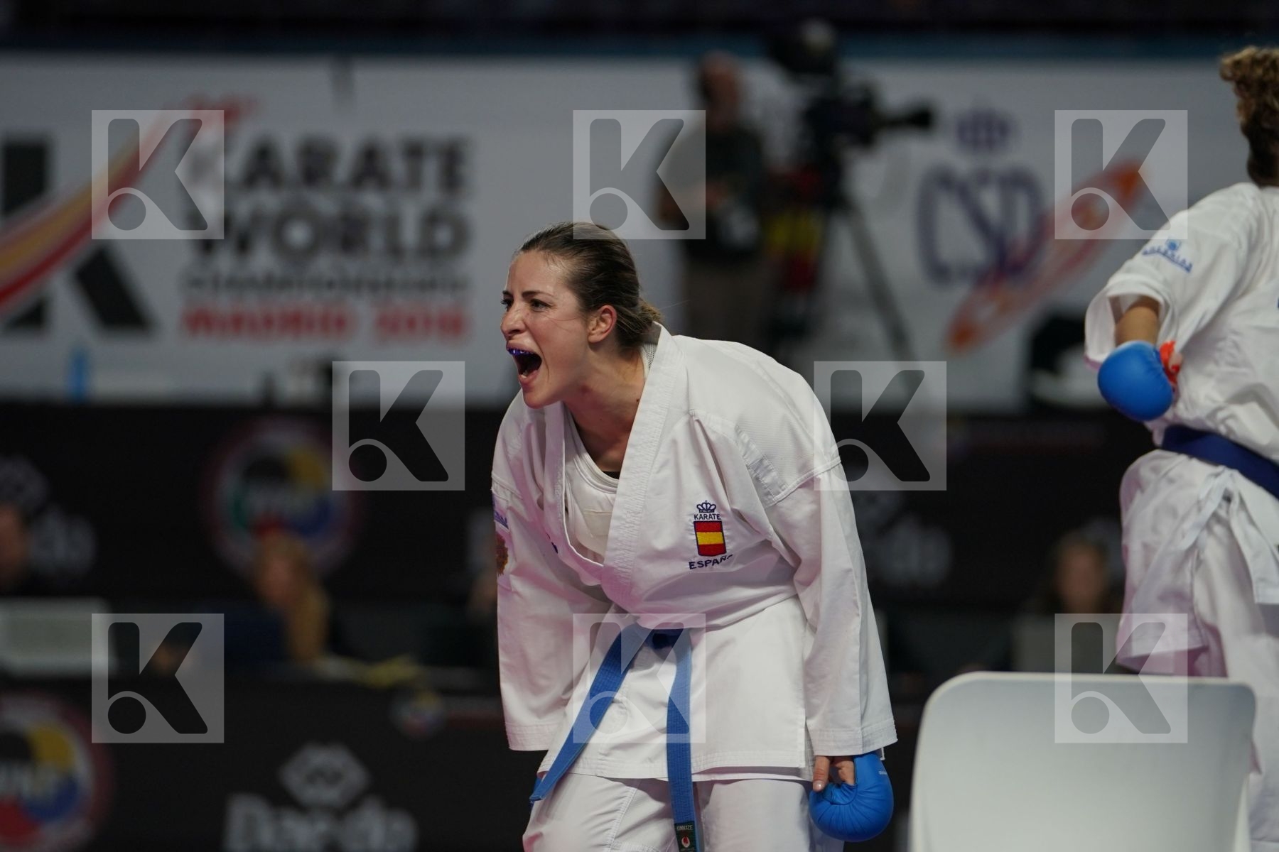 Spain (Ferrer_Garcia, Palacio_Gonzalez, Torres_Garcia, Vizcaino_Gonzalez) in Senior Team Female Kumite - Bronze bout