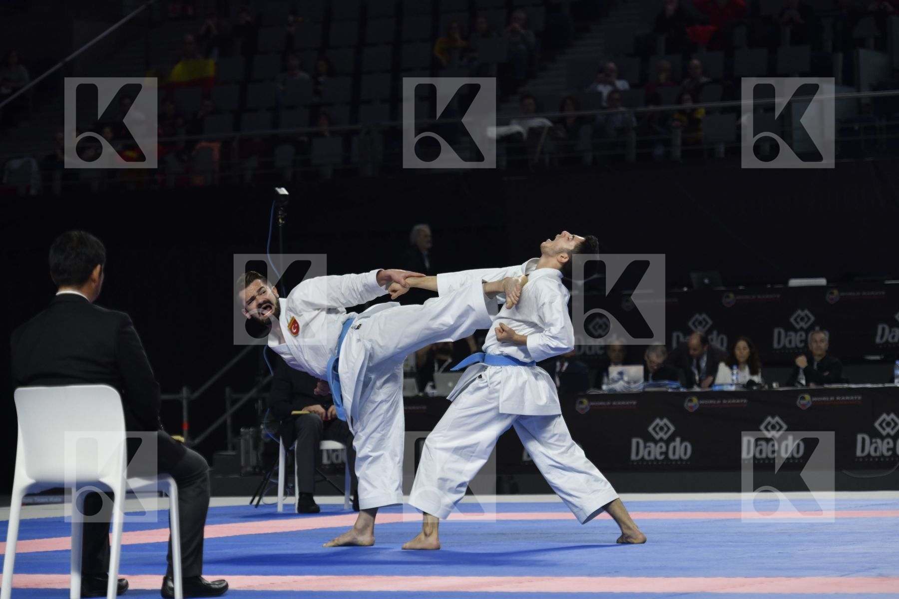 IRAN (DELIKHOUN, SHAHRJERDI, ZAND) vs TURKEY (DURAN, GOKTAS, SOFUOGLU) in Senior Team Male Kata - Bronze bout