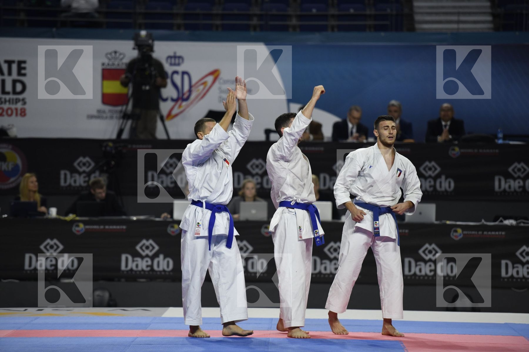 MALAYSIA (HOE, LEONG, OH THENG WEI) vs ITALY (GALLO, IODICE, PANAGIA) in Senior Team Male Kata - Bronze bout
