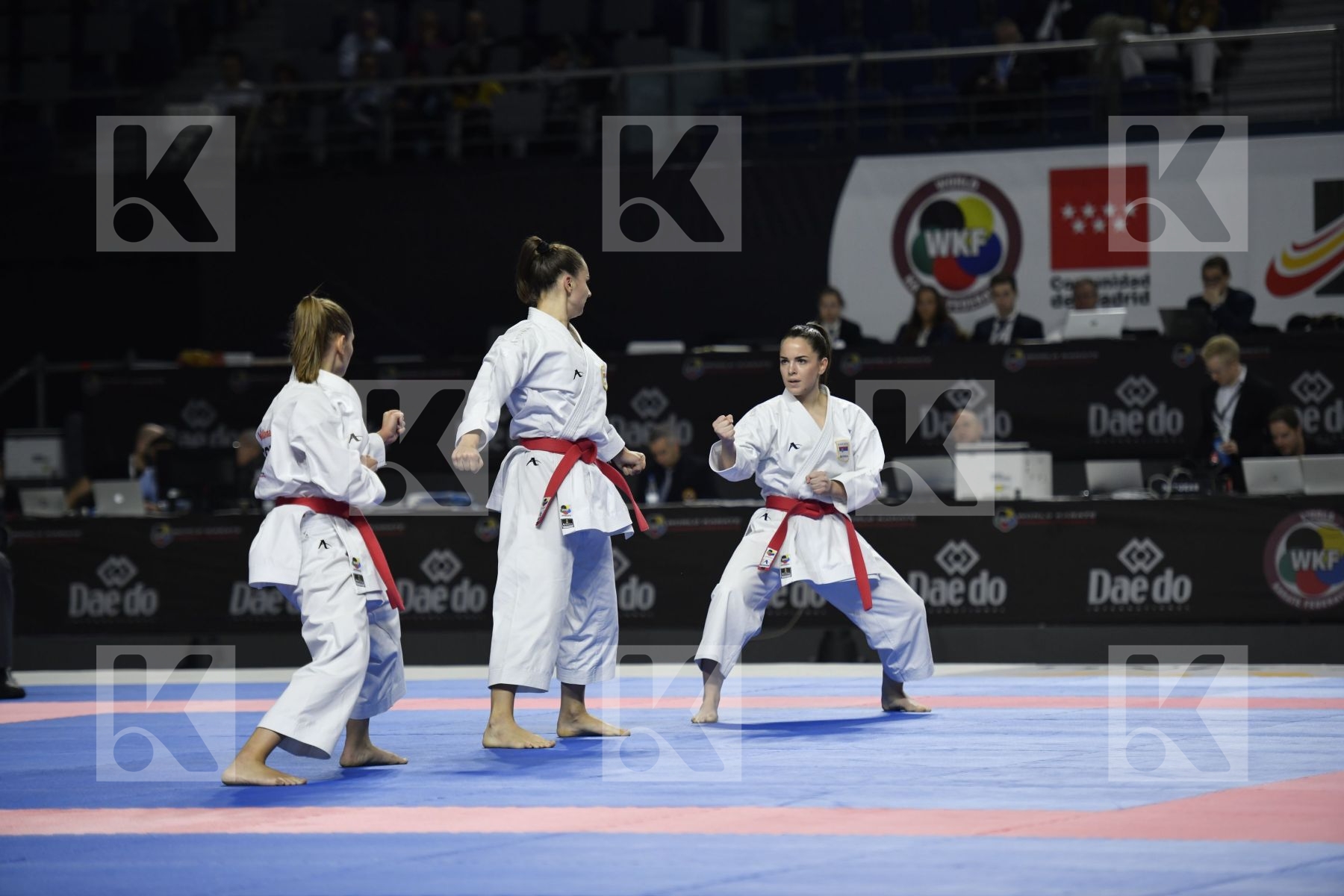 SERBIA (DJURDJEVIC, MATICKI, PIPERIN) vs ITALY (BATTAGLIA, D'ONOFRIO, PEZZETTI) in Senior Team Female Kata - Bronze bout