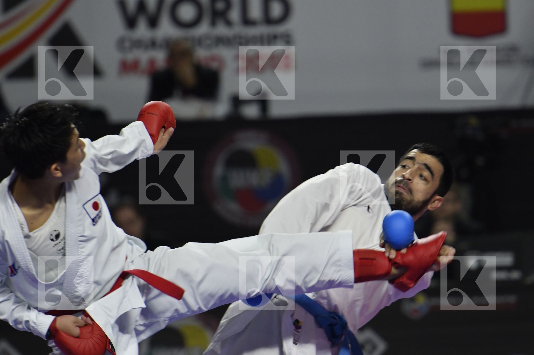 JAPAN (ANDO, ARAGA, KAGAWA, MORI, NISHIMURA, SAKIYAMA, SHIMADA) vs AZERBAIJAN (ABDULLAYEV, AGHALARZADE, AGHAYEV, ATAMOV, GURBANLI, HASANOV, HASANOV) in Senior Team Male Kumite - Bronze bout