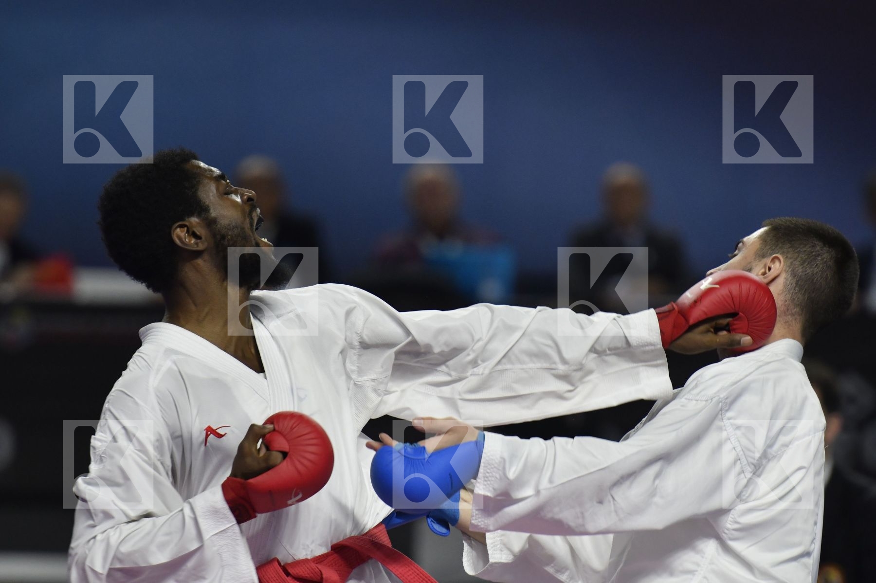 SENEGAL (CISSE, DIOP, GUEYE, MBAYE, NDOUR, SENE) vs ITALY (EL SHARABY, JENDOUBI, MAESTRI, MARESCA, MARINO, MARTINA, MINARDI) in Senior Team Male Kumite - Bronze bout