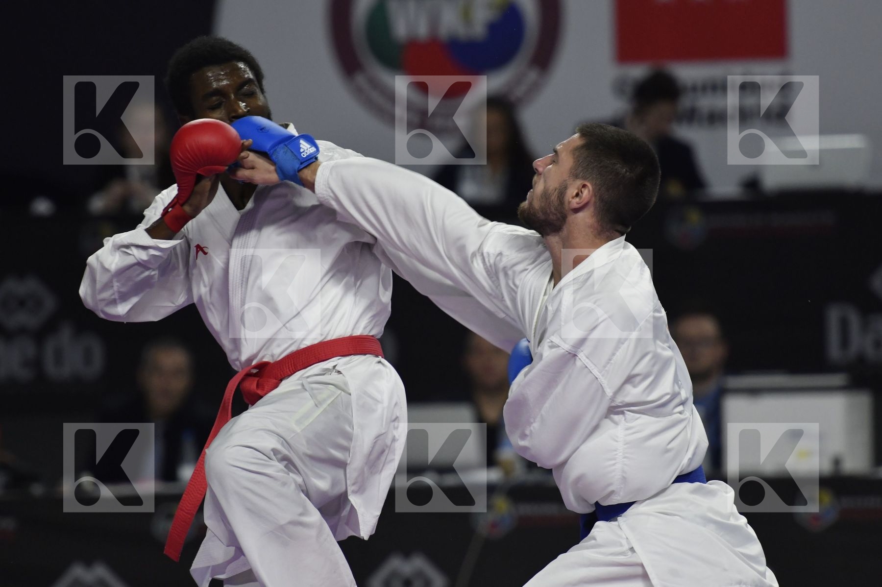 SENEGAL (CISSE, DIOP, GUEYE, MBAYE, NDOUR, SENE) vs ITALY (EL SHARABY, JENDOUBI, MAESTRI, MARESCA, MARINO, MARTINA, MINARDI) in Senior Team Male Kumite - Bronze bout