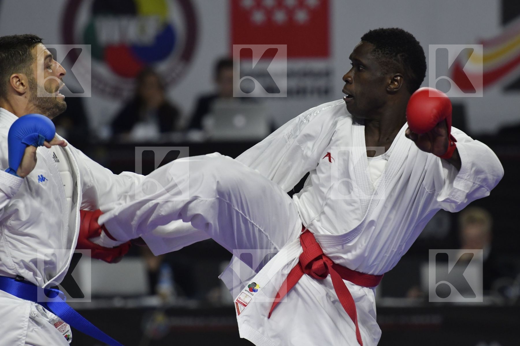 SENEGAL (CISSE, DIOP, GUEYE, MBAYE, NDOUR, SENE) vs ITALY (EL SHARABY, JENDOUBI, MAESTRI, MARESCA, MARINO, MARTINA, MINARDI) in Senior Team Male Kumite - Bronze bout