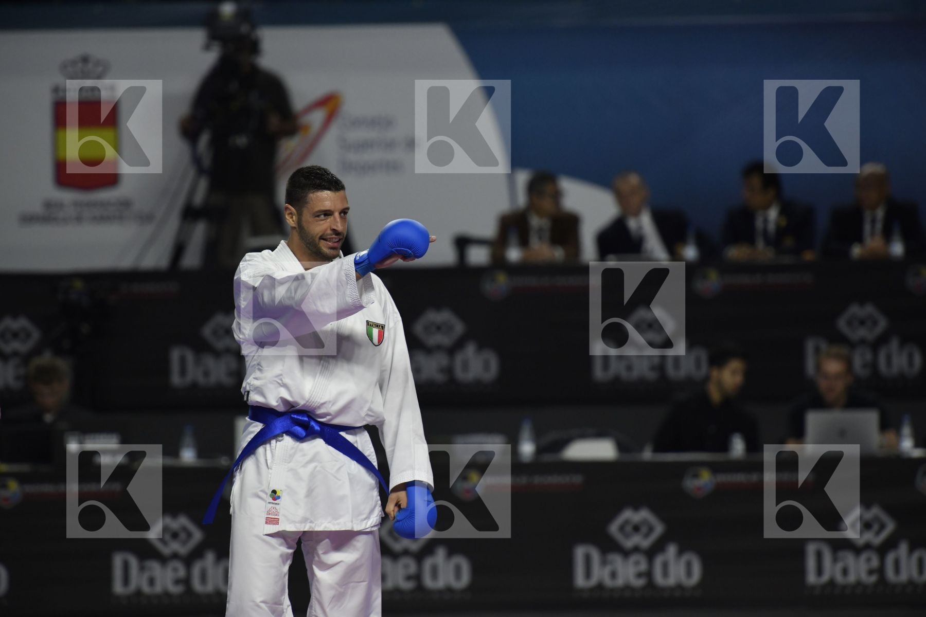 SENEGAL (CISSE, DIOP, GUEYE, MBAYE, NDOUR, SENE) vs ITALY (EL SHARABY, JENDOUBI, MAESTRI, MARESCA, MARINO, MARTINA, MINARDI) in Senior Team Male Kumite - Bronze bout