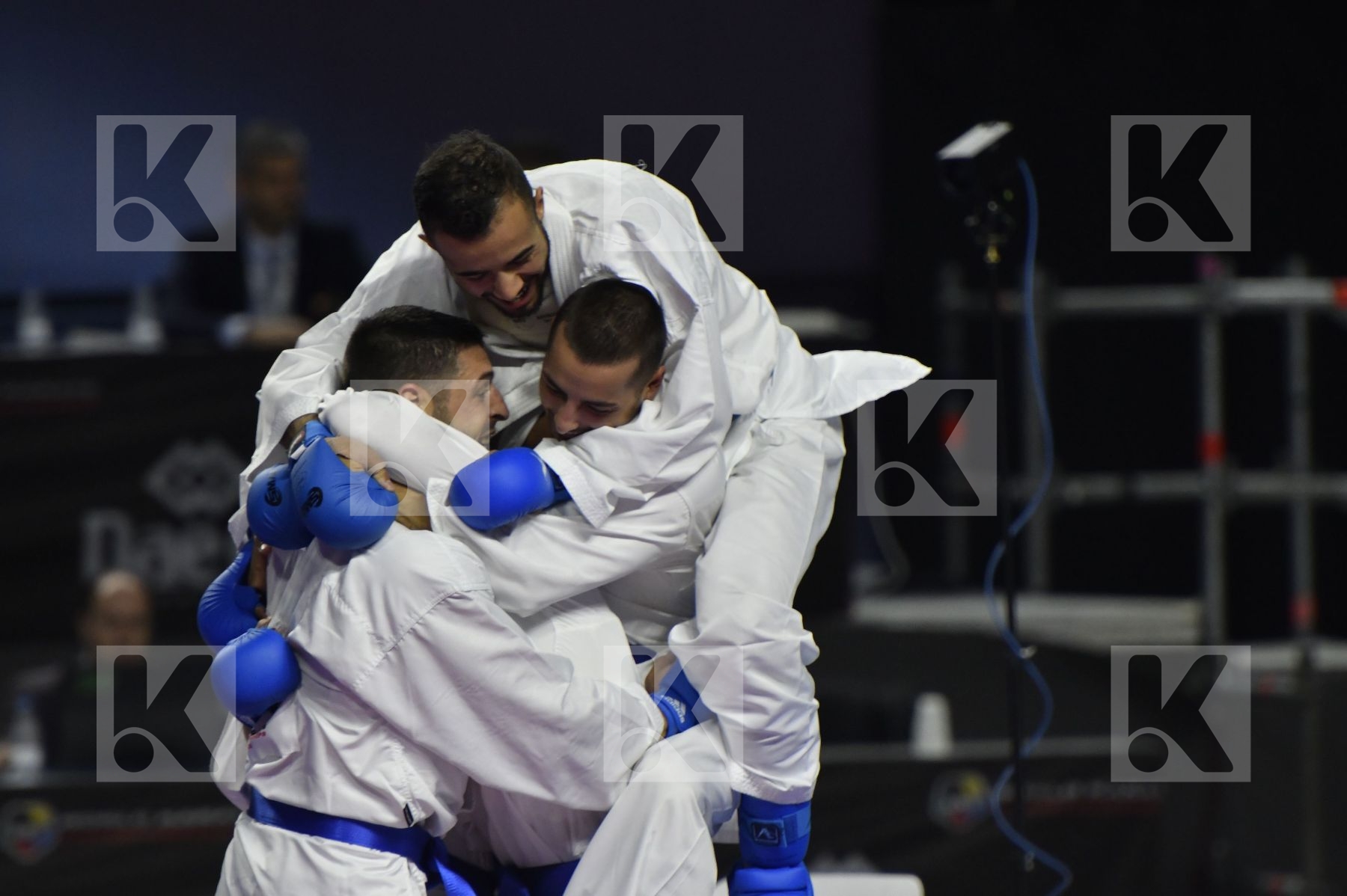 SENEGAL (CISSE, DIOP, GUEYE, MBAYE, NDOUR, SENE) vs ITALY (EL SHARABY, JENDOUBI, MAESTRI, MARESCA, MARINO, MARTINA, MINARDI) in Senior Team Male Kumite - Bronze bout