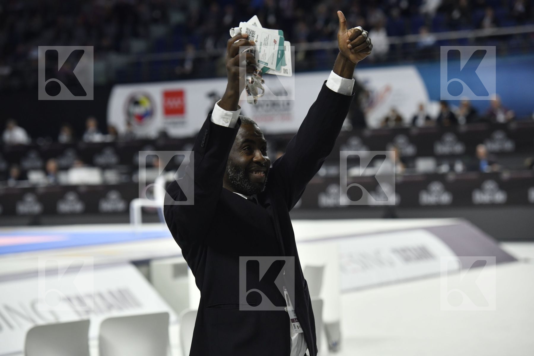 SENEGAL (CISSE, DIOP, GUEYE, MBAYE, NDOUR, SENE) vs ITALY (EL SHARABY, JENDOUBI, MAESTRI, MARESCA, MARINO, MARTINA, MINARDI) in Senior Team Male Kumite - Bronze bout